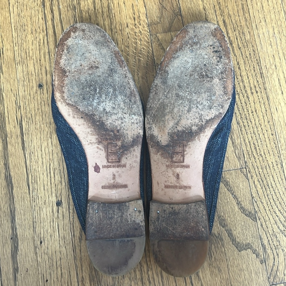 Stubbs & Wootton Palm Beach Denim Canvas Slip On Pirate Skull Cross bone Mules - Picture 6 of 10